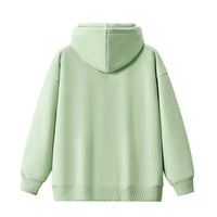 Fleece Cardigan Sweater Men's Simplicity Solid Color Loose-fitting Versatile Casual Hooded Coat