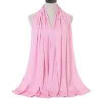 Solid Color Rayon Jersey Women's Scarf Mercerized Cotton Modal Kerchief