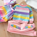 T-shirt Korean Tide Leisure Sports Suit With Long Sleeves