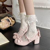 Round-toe Ballet Flats With A Bow, Perfect For Pairing With Any Skirt