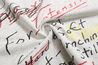 Hand Painted Graffiti Printing Short Sleeve Men