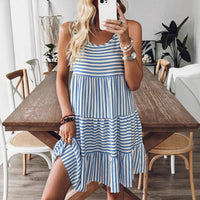 Fashionable Loose Sleeveless Dress For Women