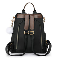 Color Block Large Capacity Oxford Cloth Outdoor Fashion Casual Anti-theft Backpack