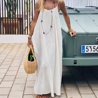 Backless Loose Long Home Wear Dress