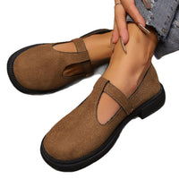 Thick Bottom Retro Shoes Female Plus Size