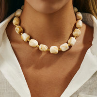 Ethnic Patchwork Style Irregular Multicolored Chain
