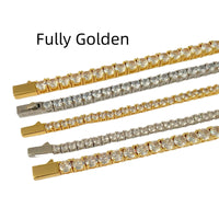 Stainless Steel Titanium Steel Zircon Bracelet