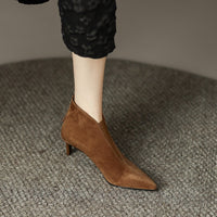 Versatile Niche-style Fashion Elastic Boots With A Stiletto Heel