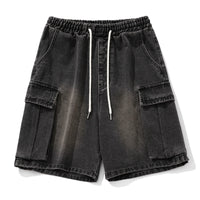 Summer New Loose Side Three-dimensional Large Pocket Leisure Fifth Pants