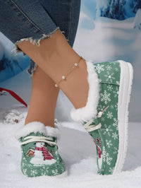 European And American Christmas Short Snow Boots Women