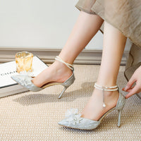 New Crystal Bow Shoes For 18th Birthday Celebrations