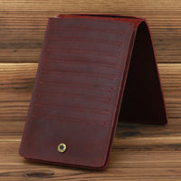 Men's Simple Leather Long Phone Bag