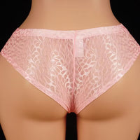 Men's Low Waisted Lace Transparent Soft Briefs