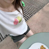 Off-shoulder Spicy Girl Slash-neck Short-sleeve T-shirt