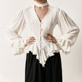 Womens Minimalist White Blouse In European And American Style