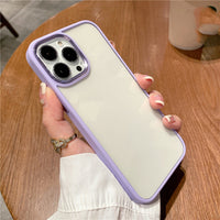 High-grade Metal Ring Transparent Mobile Phone Case