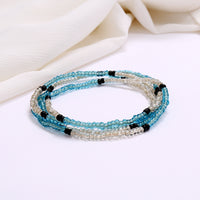 Women's Colorful Beaded Elastic Waist Chain
