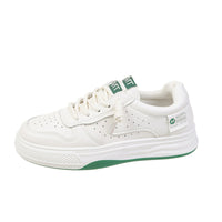 Spring And Autumn Flat Platform White All-matching Casual Sports White Shoes Board Shoes