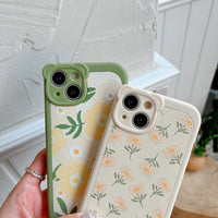 Japanese And Korean Elegant Flower Bear Embossed Mobile Phone Case