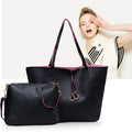 Womens Fashion Ribbon Shoulder Bag Two-Piece Set