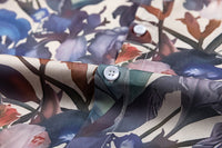 Fashion Oil Painting Flower Print Shirt Men