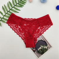 Sexy Lace Panties With A Unique Hollowed-out Floral Design