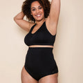 Ladies High Waist Silicone Non-Slip Dispensing Lace Shapewear Pants