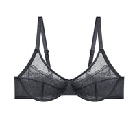 Women's Plus Size Bra Ultra-thin See-through Underwear