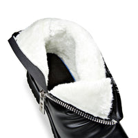 Autumn And Winter British Style Men's Leather Boots High-top Zipper Martin Boots
