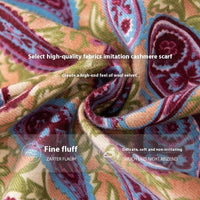 Artificial Cashmere Scarf Color Warm Shawl