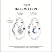 New European And American-style Double-layer Earrings For Women