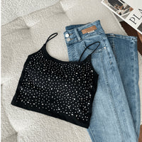 Womens High-waisted Midriff-baring Top With A Square Neckline Featuring A Double-layer Mesh Design