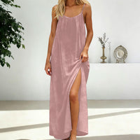 Fashionable Sexy Patchwork Long Dress
