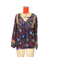 Casual Holiday Floral Print Long Sleeve Shirt