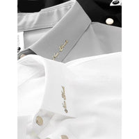 Summer Seamless Adhesive Ice Silk Polo Shirt Men
