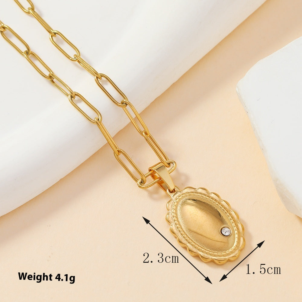 Single Pendant Stainless Steel Cast Ornament Fashion Flowers