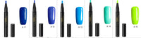 5pcs Nail Polish Pen 3 In 1 One Step Glue Pen Multicolor