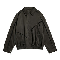 Irregular Design Stitching Lapel Jacket