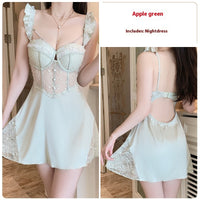 Women's Suspender Nightdress Home Wear Suit 4141