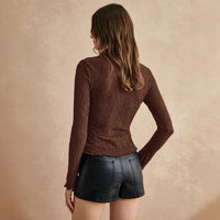 Slim Fit All-matching Women's Long-sleeved Blouse Autumn