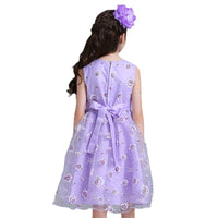 Girls' Digital Print Tank Top Puffy Dress