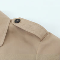 European And American Style Fashionable All-match Short Double Breasted Trench Coat
