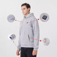 Hooded Heating Sweater Men's Outdoor Stretch Casual