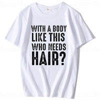 Plus Size Men's Cotton Short-sleeved Summer English Letter Printed T-shirt Top Men