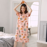 Cute Striped Womens Short-sleeve Loungewear With Color-blocking