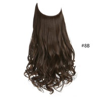 Women's Fishing Line Long Curly Large Wave Hair Extensions