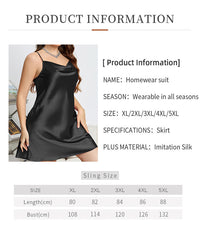 Women's Backless Slip Plus Size Casual Loose Nightdress