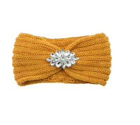 European And American Diamond Knitted Headband Ear Protector