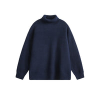 New Autumn Winter High-neck Knit Sweater For Men Japanese-style Vintage