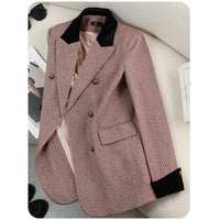 Casual Striped Suit Jacket For Women